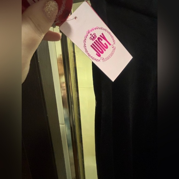 Y2K alert! NWT Juicy Couture Velvet Pants size S athletic athleisure - Picture 5 of 11